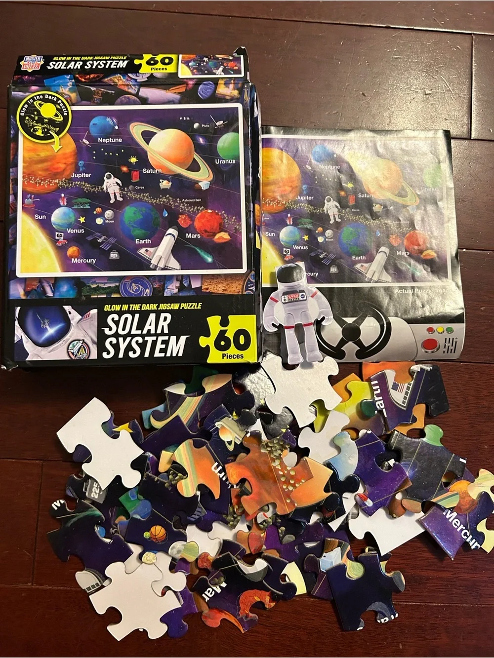 Glow in the Dark Solar System Jigsaw Puzzle - 60 Pieces